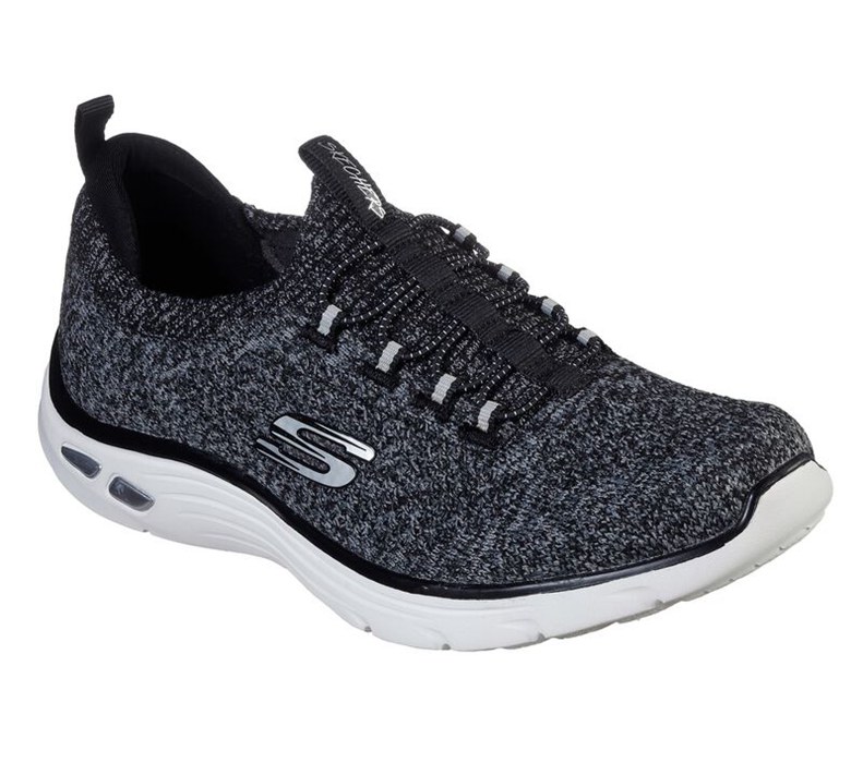 Skechers Relaxed Fit: Empire D'lux - Sharp Witted - Womens Sneakers Black/White [AU-XJ4538]